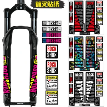 Наклейки на переднюю вилку ROCKSHOX Велосипед MTB Road Rock Наклейки Shox PIKE Велосипед DIY Racing Велоспорт Защитная красочная пленка комплект