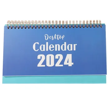 Настольный календарь на 2024 год с откидной крышкой Январь 2025 Июнь Ежемесячный Автономный Ежедневник Ежегодная Повестка Дня Органайзер для домашнего Офиса