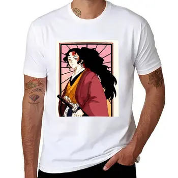 Новая футболка аниме Yoriichi Tsugikuni Demons Slayer, футболки, короткая футболка, футболка оверсайз, графическая футболка, черные футболки для мужчин