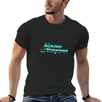 Новая футболка с голографическими бликами Above and Beyond, черные футболки, эстетичная одежда, милые топы, футболки оверсайз для мужчин