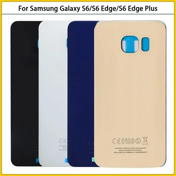 Новинка Для Samsung Galaxy S6/S6 Edge/S6 Edge Plus G920 G925 G928 Стеклянная Панель Задняя Крышка Батарейного Отсека Задняя Дверь Корпус Замена Корпуса