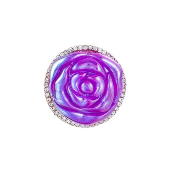 Новое поступление бренда WEIMANJINGDIAN, Фиолетовые броши с круглым декором в виде цветов ручной работы