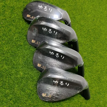 Новые Клинья для гольфа Yururi Wedge Golf Yururi Raw Gekku Кованые 49 53 57 61 Градус со Стальным Валом DG S200 Клюшки Для Гольфа Песчаные Клинья