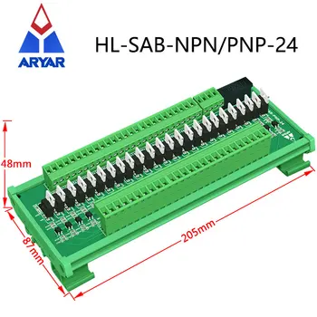Однокристальный микрокомпьютер PLC Плата усилителя сигнала Ввода-вывода NPN/PNP Входная Изоляция Фотосоединителя С разъемом штекерного коллектора.
