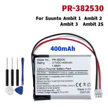 Оригинальный аккумулятор Smartwatch Battery 3.7V/400mAh PR-382530 Для Suunto Ambit 1Ambit 2 Ambit3 Ambit 2S + Бесплатные Инструменты