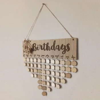 Памятные дни, напоминание о календаре на доске, напоминание о дне рождения, настенный деревянный календарь на день рождения, сделай сам
