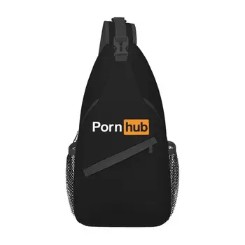 Повседневный рюкзак через плечо с логотипом Pornhub, мужская сумка через плечо для кемпинга, езды на велосипеде