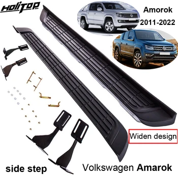 подножка nerf bar для VW Volkswagen Amarok 2011-2022, оригинальная модель, бесплатное отверстие для сверления, качество ISO9001, нагрузка 250 кг