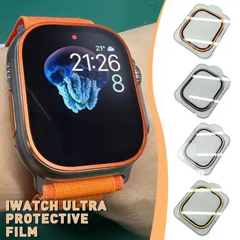 Полнослойная Стеклянная Защитная пленка для Apple Watch S8 Ultra 49mm Screen Protectors С защитой от царапин и падений Watch Film X2P5