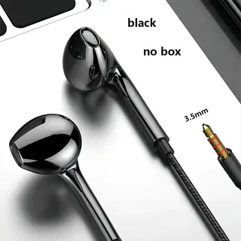 Проводная гарнитура-вкладыш 3,5 мм, проводные наушники с микрофоном, басовые стереонаушники для смартфонов