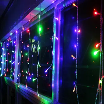 Светодиодная гирлянда переменного тока 220 В, рождественские огни на открытом воздухе, 96 светодиодов, ночник для праздника/вечеринки/украшения, люминарии, домашняя гирлянда, бесплатная доставка