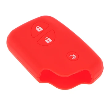Силиконовый чехол-держатель для ключей, красный, для смарт-пульта дистанционного управления, корпус-брелок