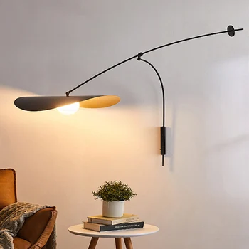 Скандинавский настенный светильник с длинной рукой Винтажный креативный фон для телевизора в гостиной настенный светильник для спальни прикроватные лампы для чтения бра