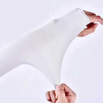 Солнцезащитный крем из ледяного шелка, Нарукавный рукав, ультрафиолетовый солнцезащитный крем, нескользящие летние мужские женские перчатки для верховой езды