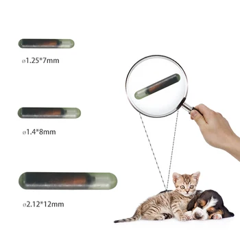 Стеклянная бирка для животных ICAR ISO11784 /85 Pet FDX-B RFID-микрочип для идентификации кошек и собак