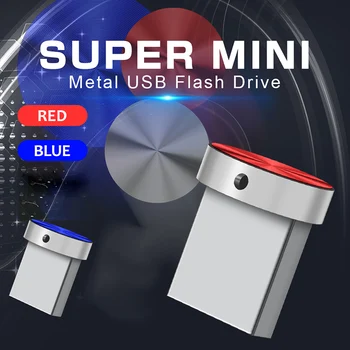 Супер мини металлический USB флэш-накопитель 128 64 32 ГБ офисный USB-накопитель 64 гб 32 ГБ Карта памяти Автомобильные Компьютерные Аксессуары