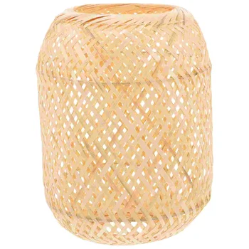 Тканый бамбуковый абажур для замены абажура для торшера, абажура для настольной лампы