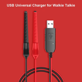 Универсальный интерком Walkie Talkie USB Источник питания Кабель зарядного устройства Зажимы типа 