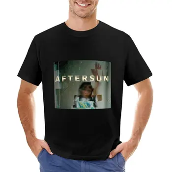 Футболка с постером фильма Aftersun, черные футболки, мужские футболки с длинным рукавом