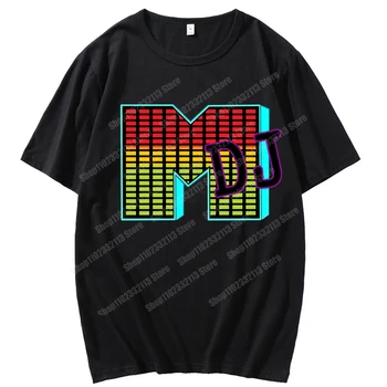 Футболка с принтом DJ Music Party, крутая футболка с графическим рисунком для дискотек, подходящая для мужчин и женщин, модный топ для рок-вечеринок