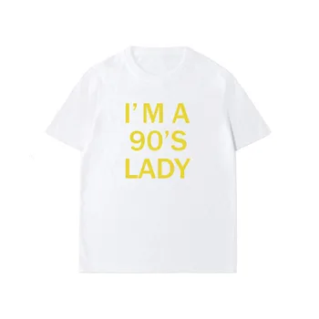 Хлопковая футболка, женские футболки с новым модным слоганом, свободные топы с круглым вырезом, футболки с надписью 