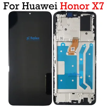 Черный 6,74 Дюймов Для Huawei Honor X7 CMA-LX2 ЖК-дисплей С Сенсорным Экраном Digiziter Панель В Сборе Замена С Рамкой