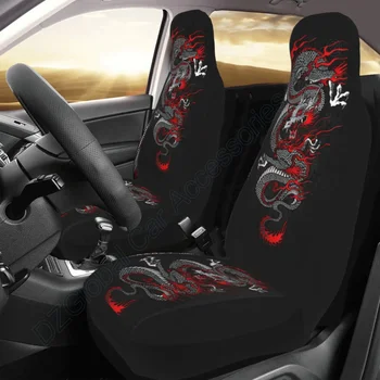 Чехлы Для Передних Ковшеобразных сидений Dragon Car Универсально Подходят Для Большинства Легковых автомобилей Внедорожников Грузовиков Фургонов