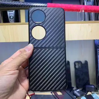 Чехол для телефона с жестким краем из углеродного волокна для Huawei P50 Pocket Anti-fall P50Pocket Shell
