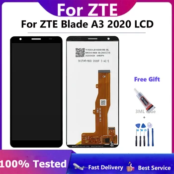 Высокое качество Для ZTE Blade A3 2020 Дисплей ЖК-Дисплей С Сенсорным Экраном Дигитайзер В Сборе Для ZTE A3 2020 Экран ЖК-Дисплей Бесплатные Инструменты