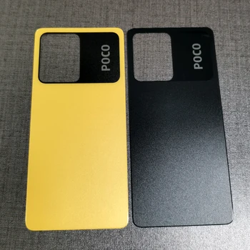 Для Xiaomi Mi Poco X5 Pro Задняя крышка батарейного отсека Замена крышки корпуса задней двери для POCO X5 Pro X5Pro Чехол для телефона 5G + клей