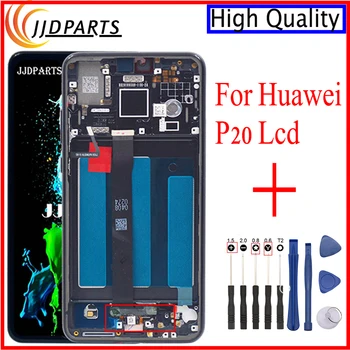 Новый Для Huawei P20 ЖК-дисплей С Сенсорным Экраном Digitizer В сборе Eml-l29 ЖК-дисплей С Рамкой Для Замены дисплея Huawei P20